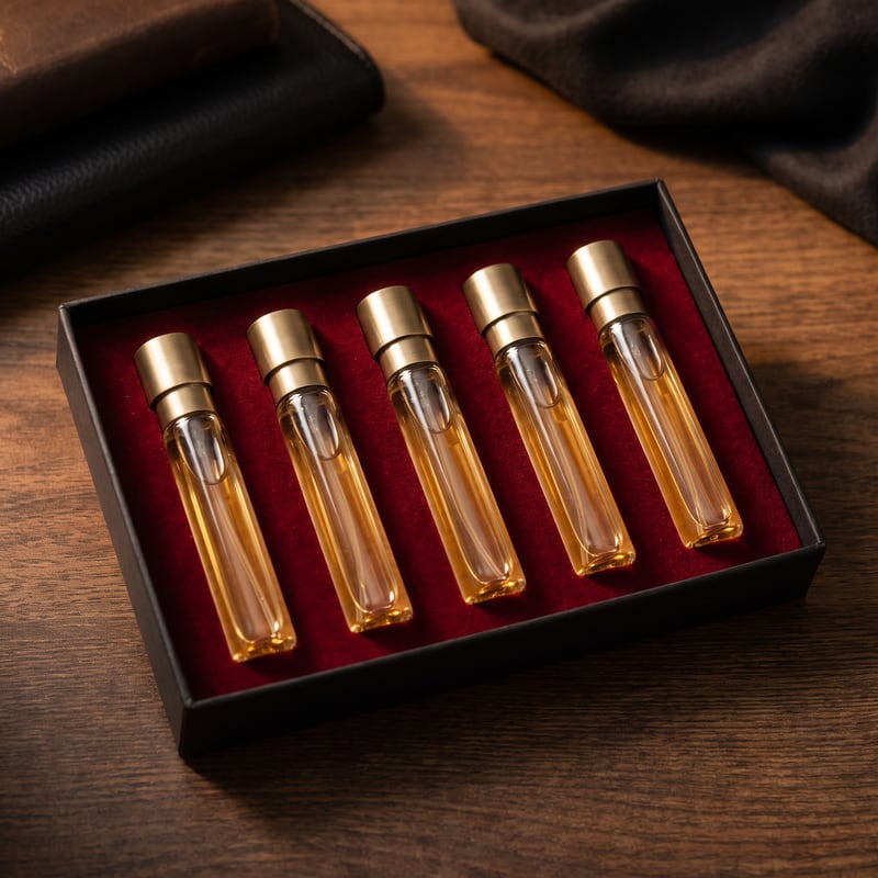 The Discovery Set, five 2ml vials in a velvet-lined tray